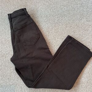 Abercrombie & Fitch 90 straight ultra high rise brown